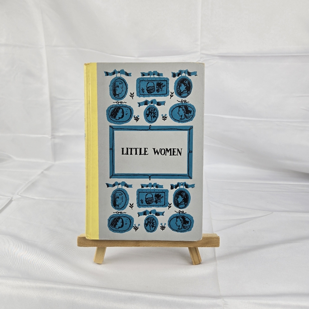 Vintage Little Women Hardcover Book with Blue Illustrations 1950's
